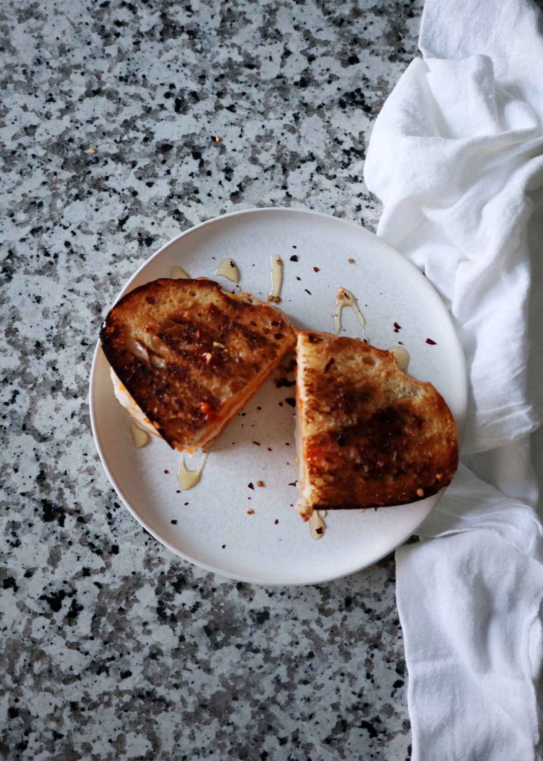 Turkey, Cheddar, and Apple Grilled Cheese with Gochujang Mayo